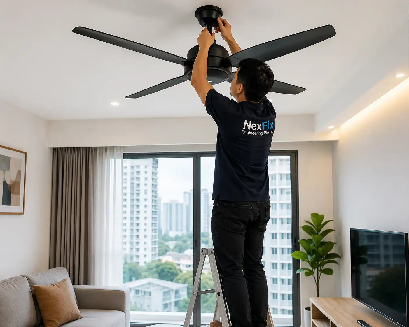Residential Ceiling Fan Installation