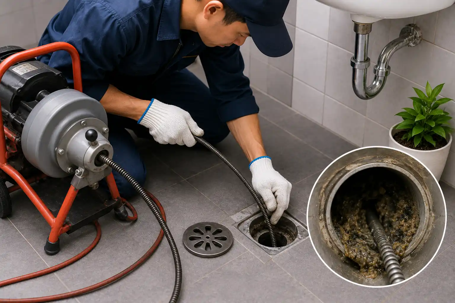DRAIN CLEANING Kitchen · Floor Traps · Toilets