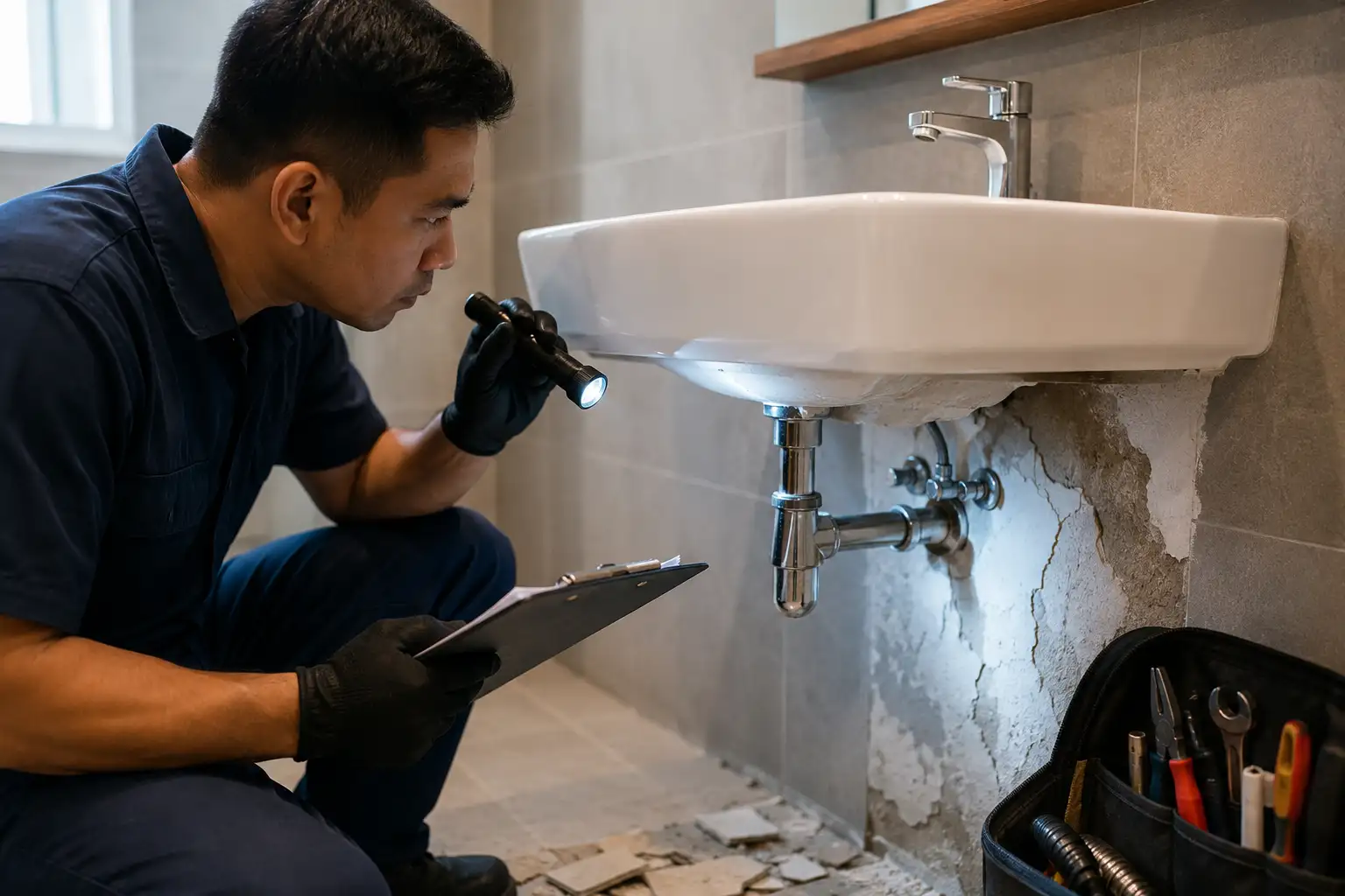 How We Inspect and Diagnose Basin Damage
