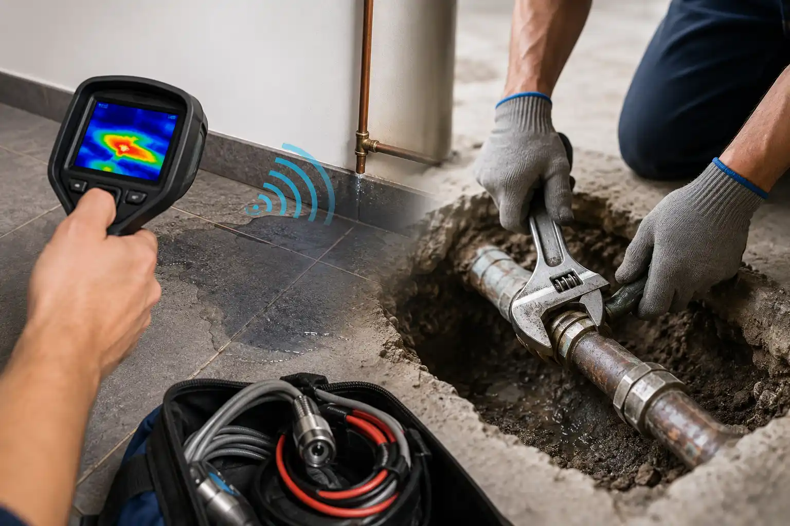 LEAK DETECTION & PIPE REPAIR Walls · Ceilings · Water Pipes