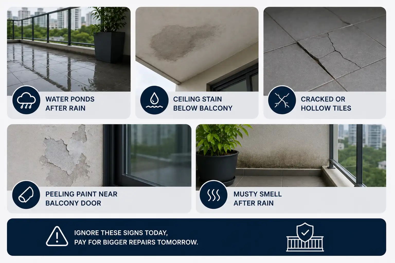 Signs Your Balcony Needs Waterproofing