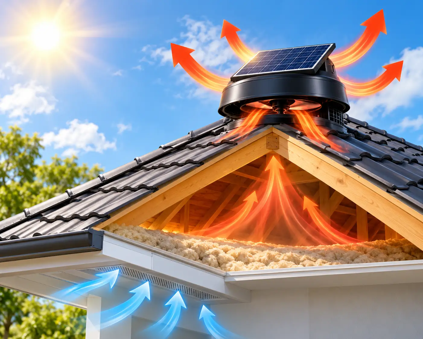Solar Roof Ventilator Installation by NexFix Engineering Pte Ltd