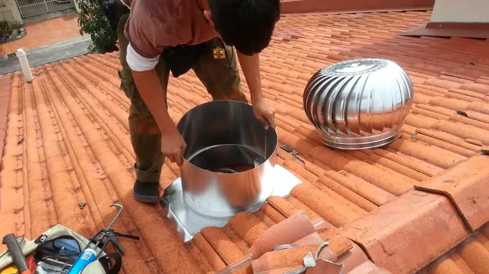 Solar roof ventilation in Singapore by NexFix Engineering Pte Ltd