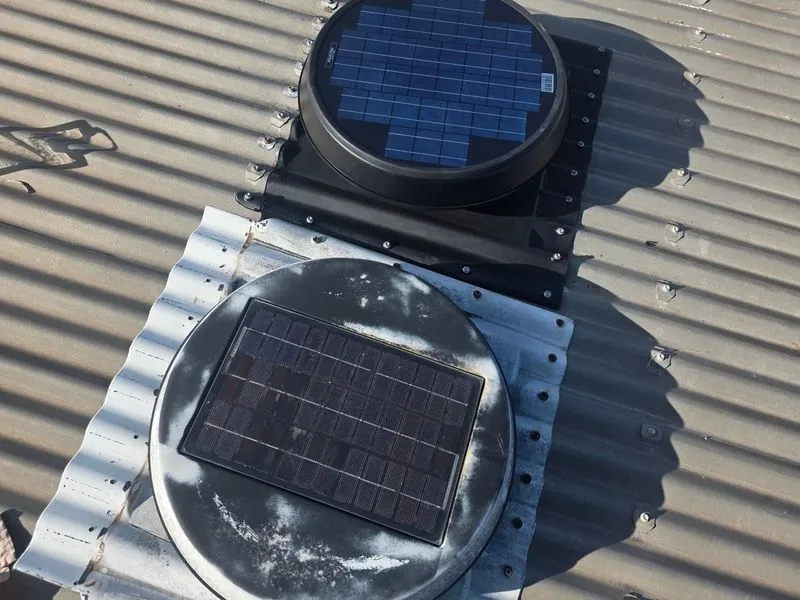 Solar roof ventilator project