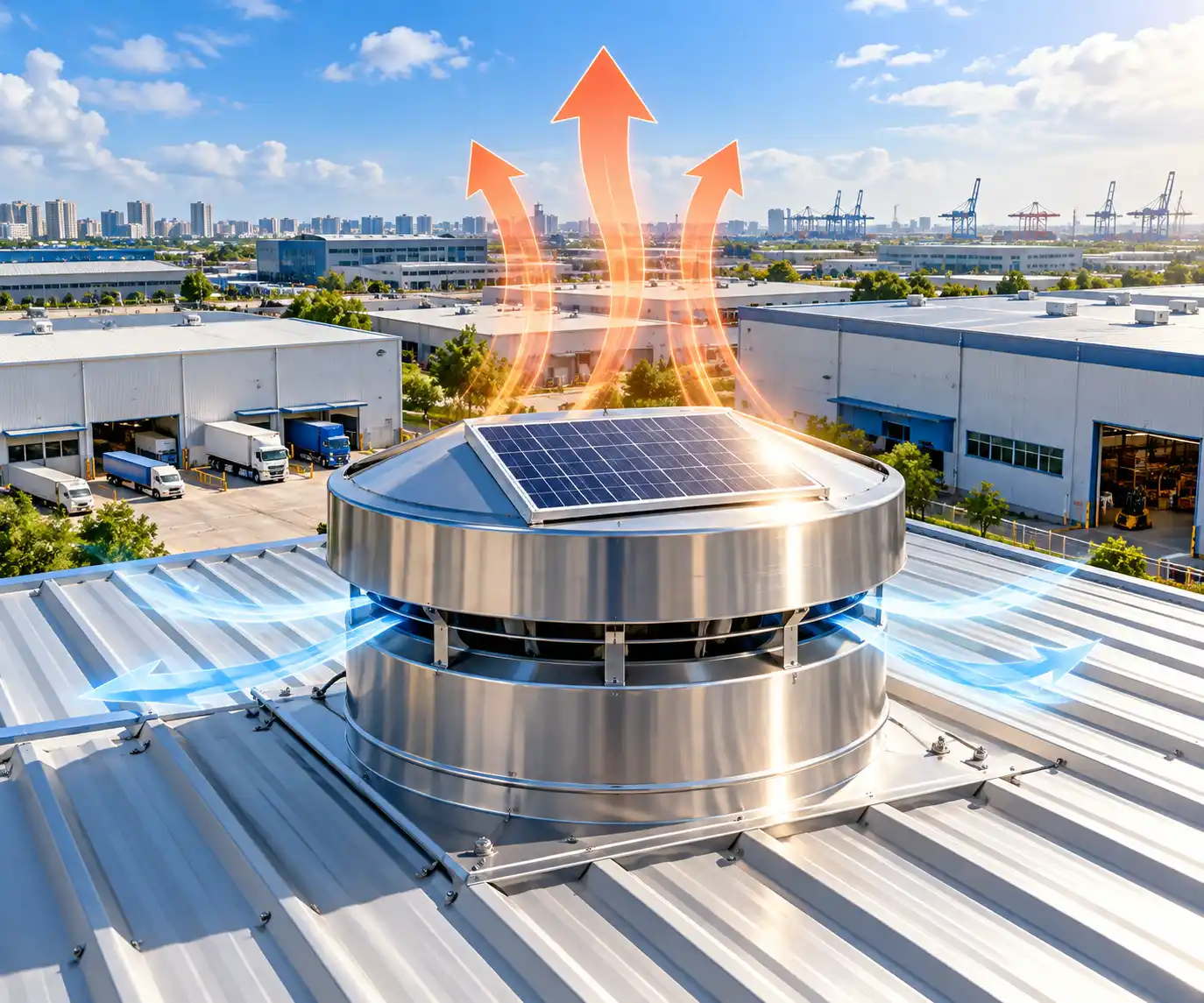 Solar Roof Ventilator Installation Site